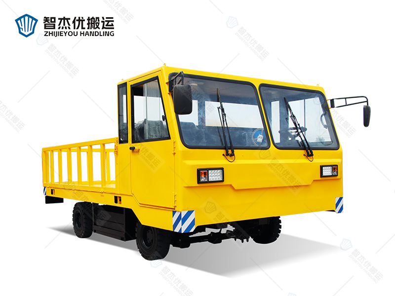 廠區(qū)專用重型物料搬運(yùn)方向盤電動(dòng)四輪平板車