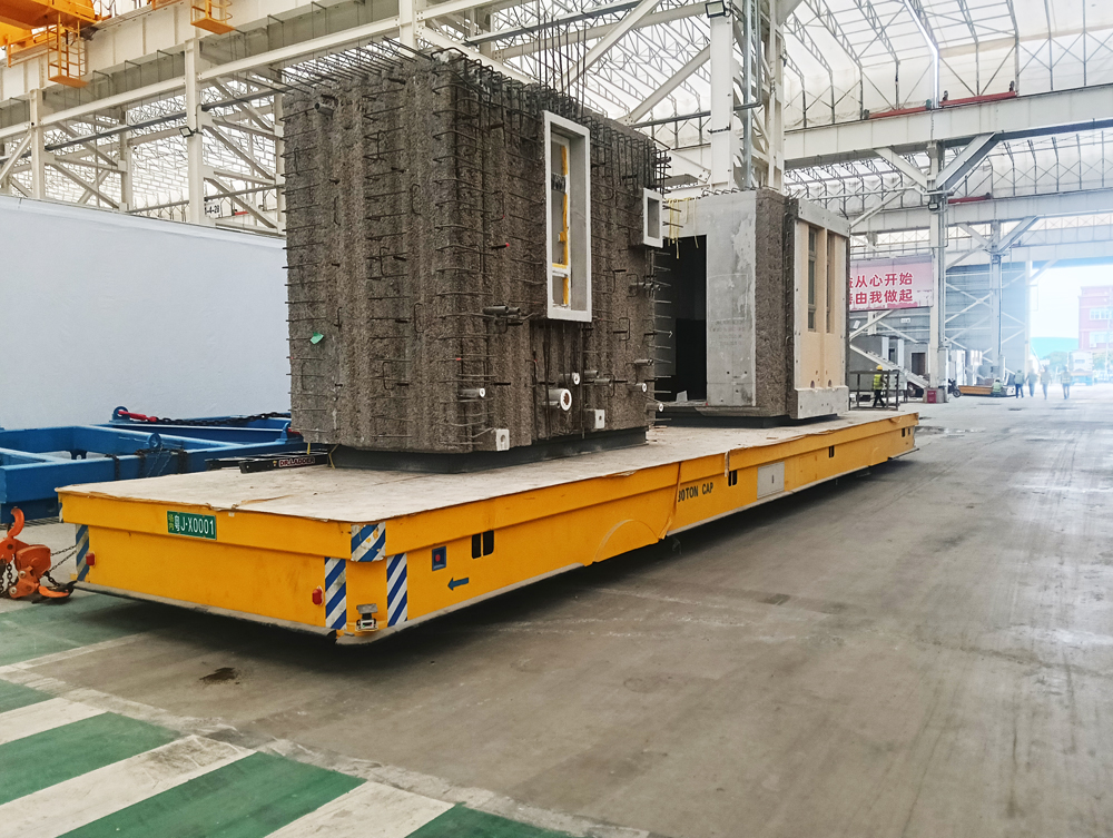 13米舵輪全向車(chē)-磁導(dǎo)航AGV成功交付江門(mén)客戶(hù) 助力重型水泥房體高效轉(zhuǎn)運(yùn)！