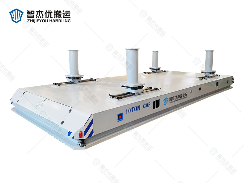 10噸級磁導(dǎo)航AGV公鐵兩用搬運車